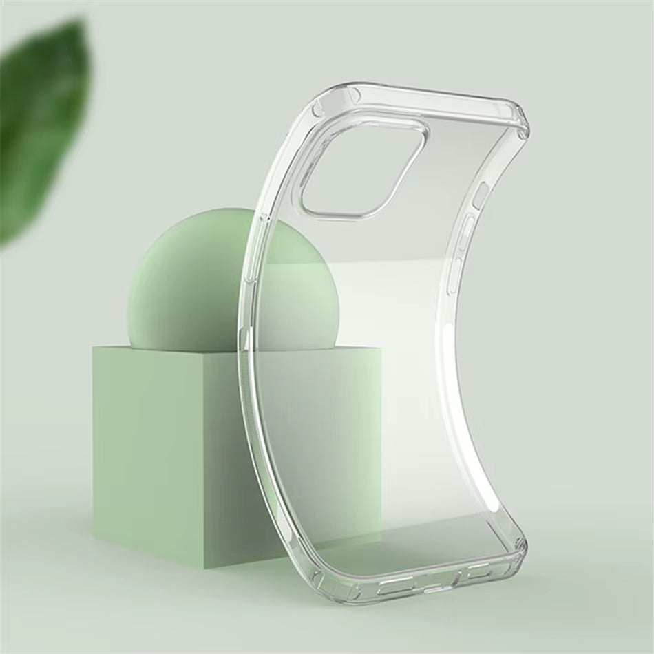 Ultra Thin Clear Silicone Case for Iphone 16 15 14 13 12 11 Pro Xs Max Mini XR X 7 8 6S plus 6 SE 2020 2022 2016 5 5S Back Cover